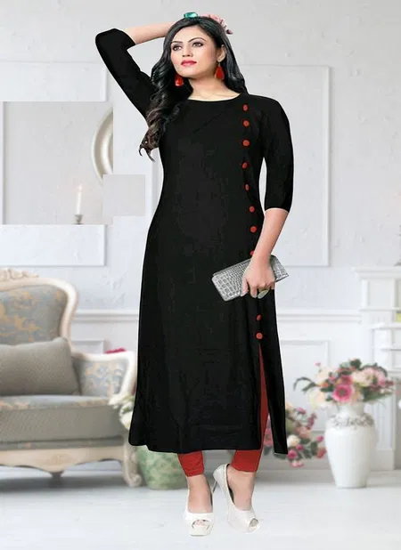 Mahi 1018 Black Casual Wear Kurti Catalog Catalog